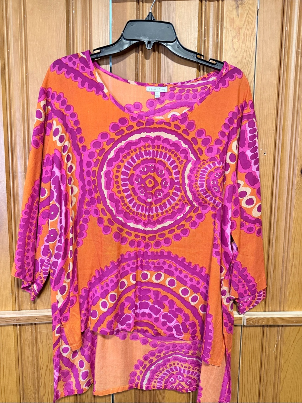 Lively Orange & Fuchsia Print Tunic Top by Lilly Pulitzer